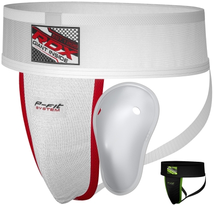 RDX H1 Protège-aine en nylon blanc extra large et coupe en gel