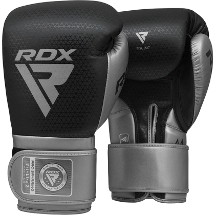 RDX L2 Mark Pro Guanti da boxe sparring Gancio e anello 16 once Argento