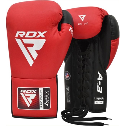 RDX APEX Guantoni da Boxe per Sparring/Allenamento Hook & Loop -Rosso-8oz